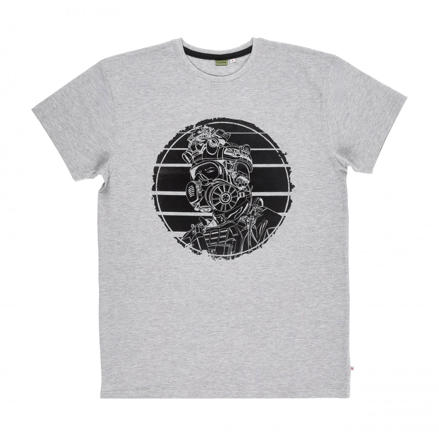 Maskpol men's T-shirt T-shS-01 grey 1/4