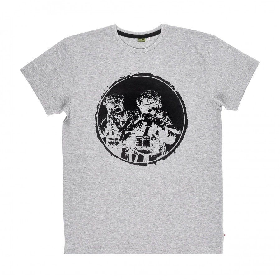 Maskpol men's T-shirt T-shS-04 grey 1/4