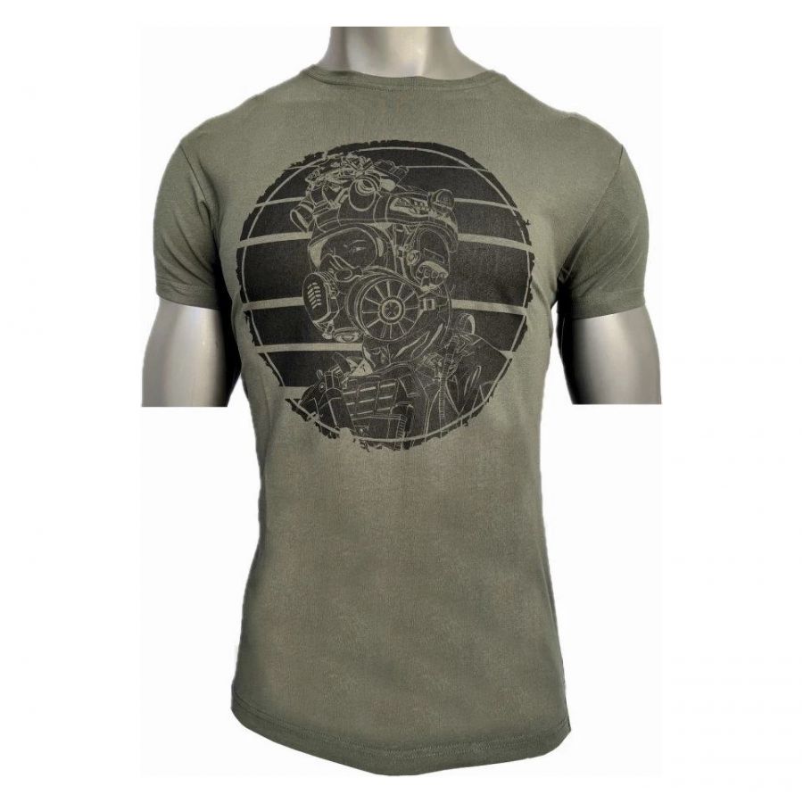 Maskpol men's t-shirt TshZ-01 green 1/2