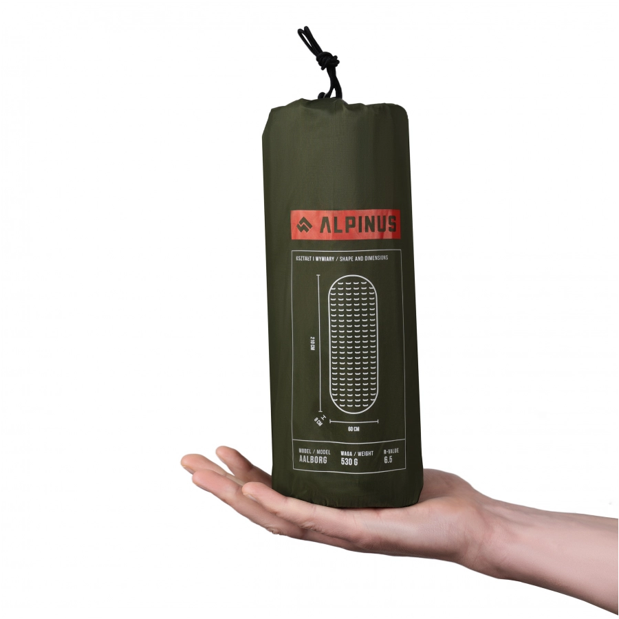 Materac Alpinus Aalborg, zielony 2/6