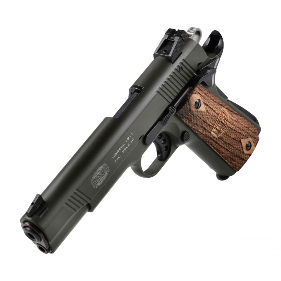 Mauser 1911 cal. 22 LR OD Green pistol 3/11