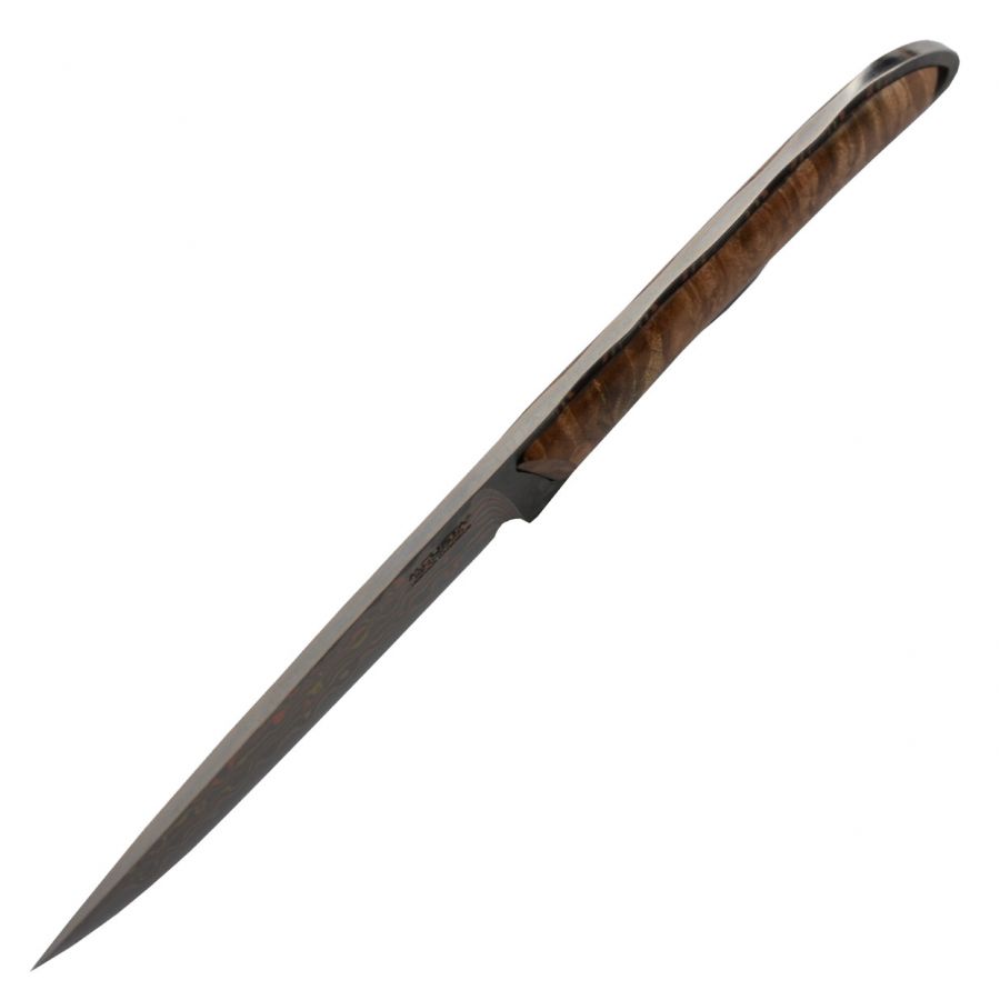 Mcusta Mokume knife with fixed blade 4/8