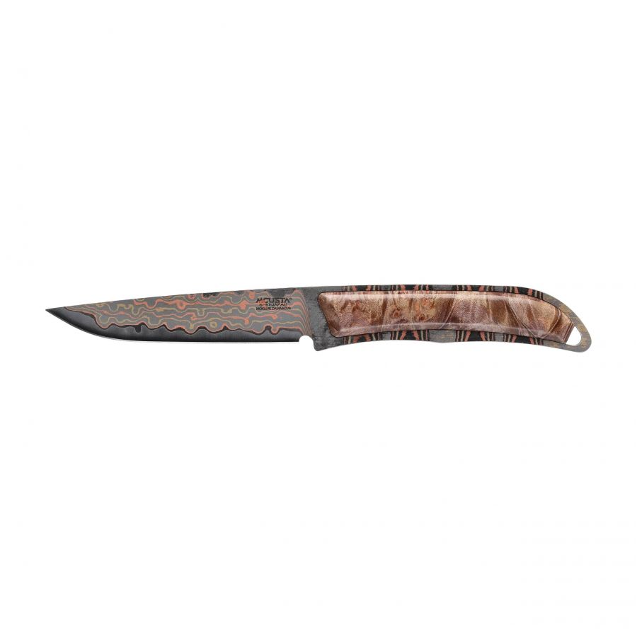 Mcusta Mokume knife with fixed blade 1/10