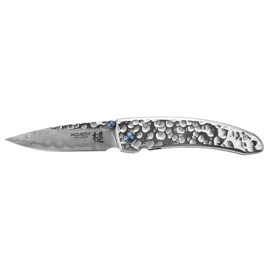 Mcusta Tsuchi silver folding knife 1/5