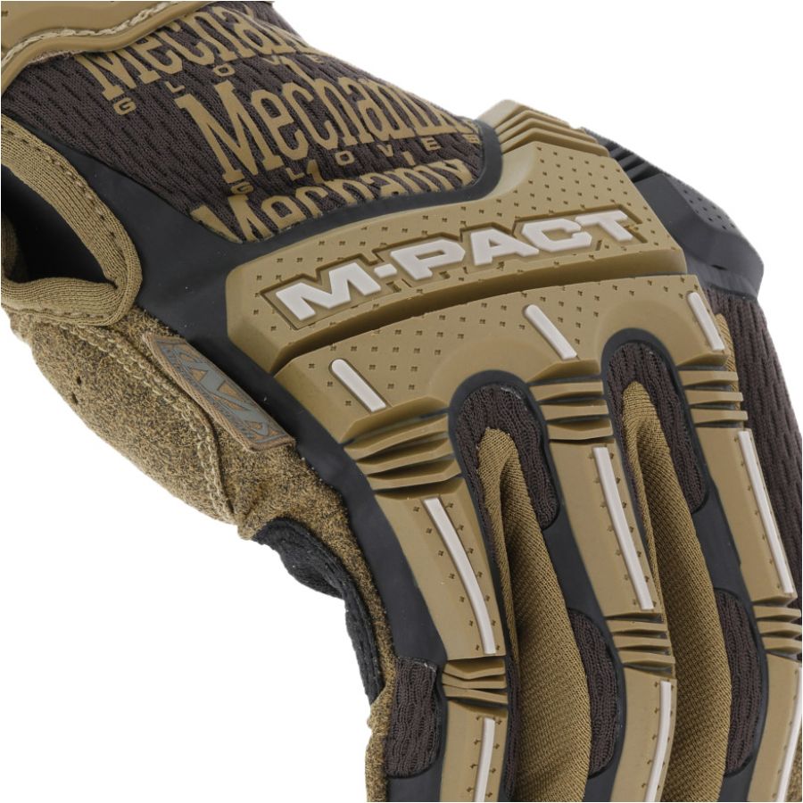 Mechanix Wear M-Pact brown gloves 4/7