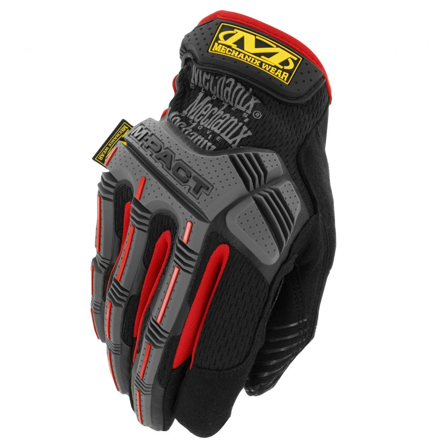 Mechanix Wear M-Pact gloves black and red 1/5