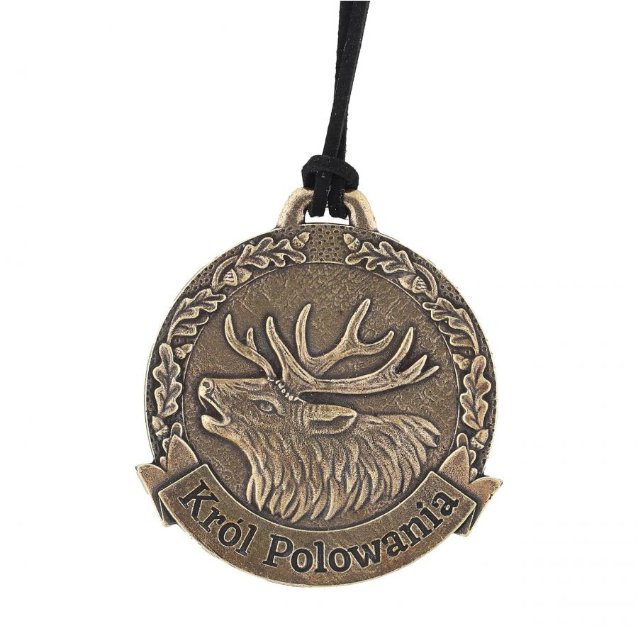 Medal odlewany Golden Fox Król Polowania z rzemykiem 1/3