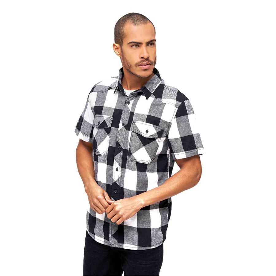 Men's Brandit Check short sleeve shirt black/bi 3/3