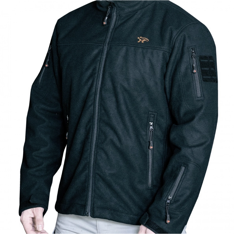 Men's Canik Alpha Fleece Jacket Black 3/4