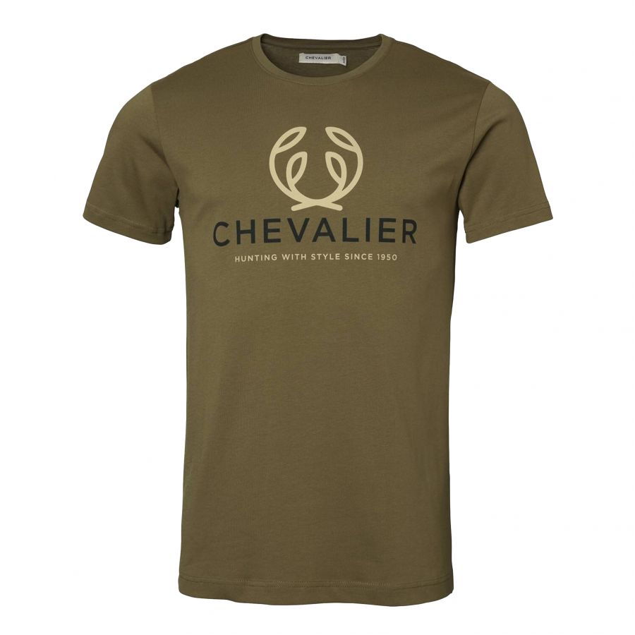 Men's Chevalier Logo Forest green T-shirt 1/2