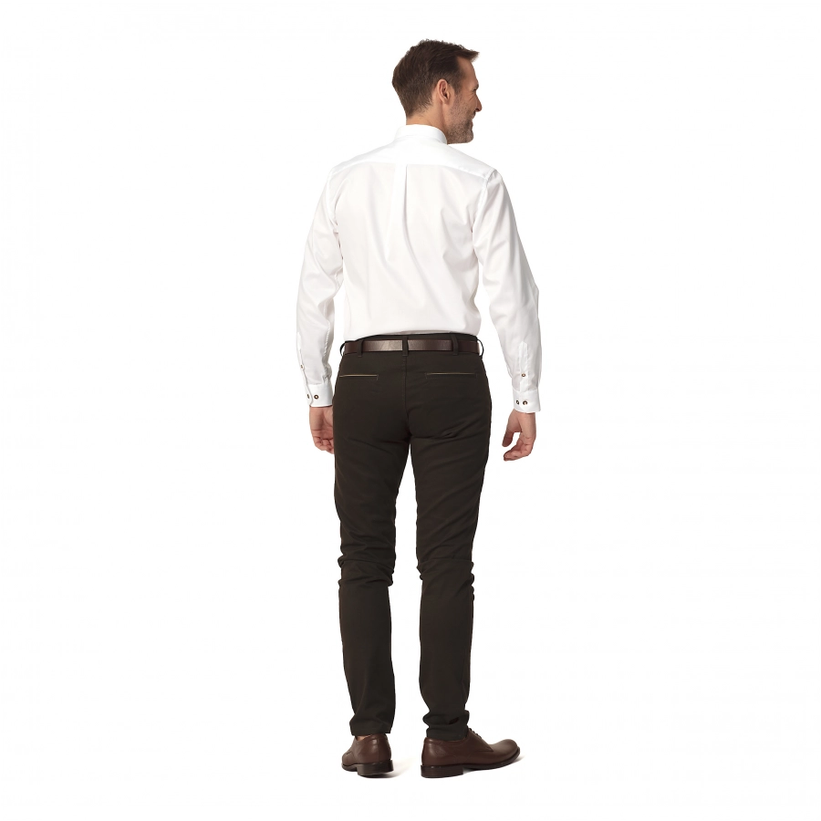Men's cotton shirt Tagart Goat white 2/4