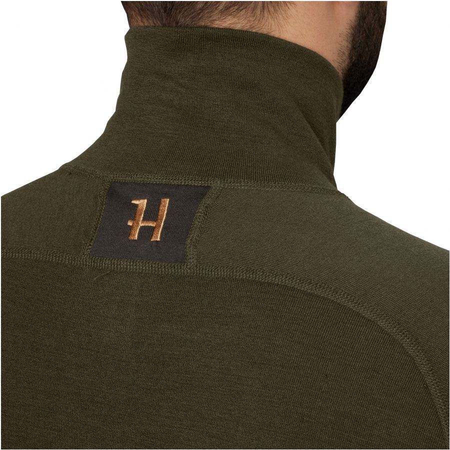 Men's Härkila Base Warm zip neck T-shirt Willow g 3/9