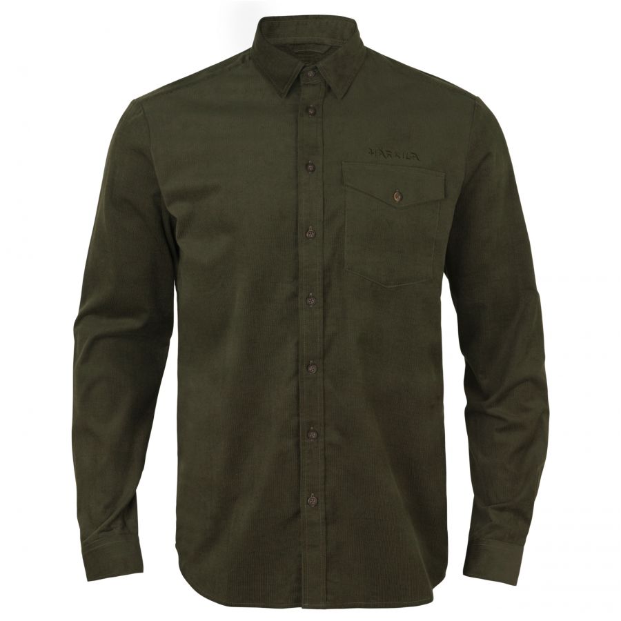 Men's Härkila Kaldfjord corduroy Willow gr shirt 1/5