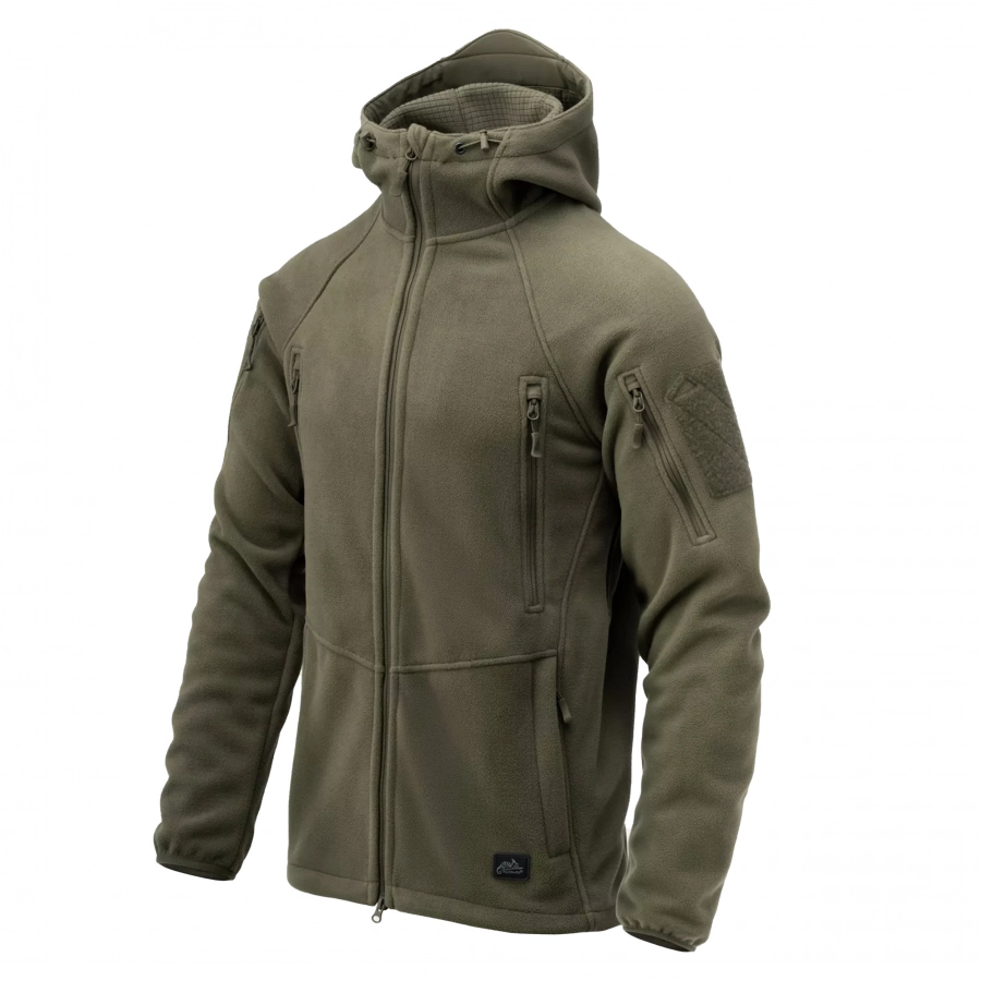 Men's Helikon Patriot Mk2 Hybrid Fleece Sweatshirt Olives 1/4