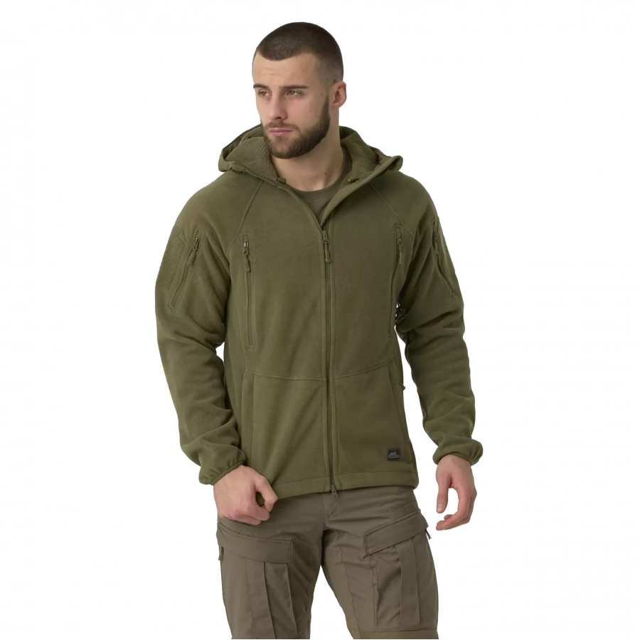 Men's Helikon Patriot Mk2 Hybrid Fleece Sweatshirt Olives 3/4