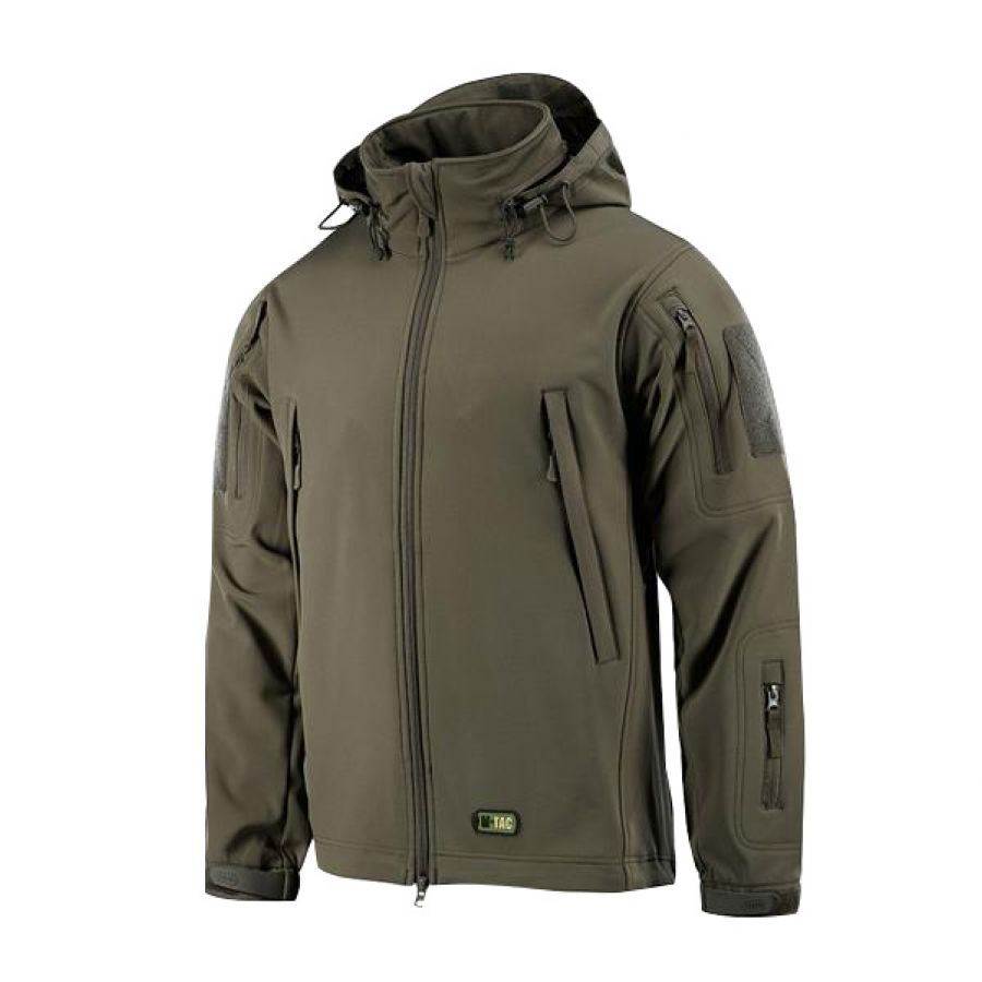 Men's M-Tac Soft Shell Olive Jacket 1/4