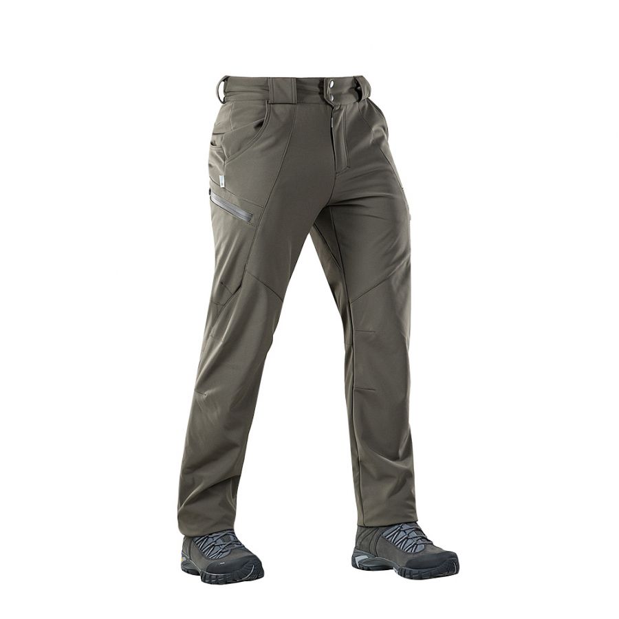 Men's M-Tac Soft Shell Winter olive pants 2/5