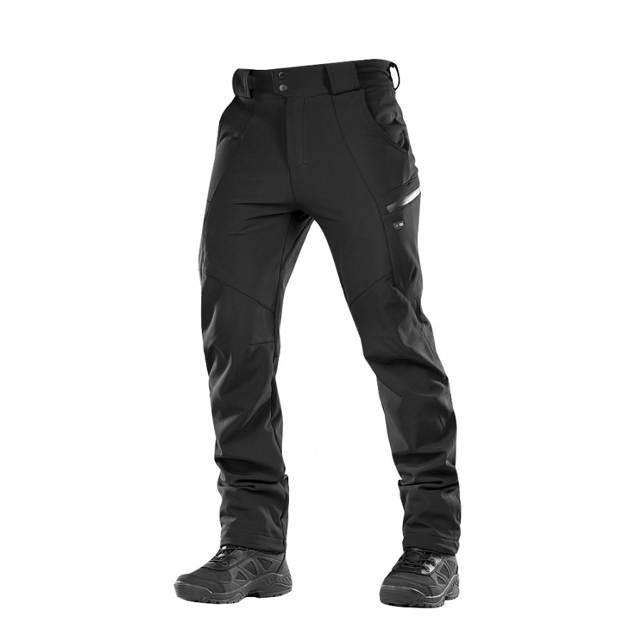 Men's M-Tac Soft Shell Winter pants black 1/6
