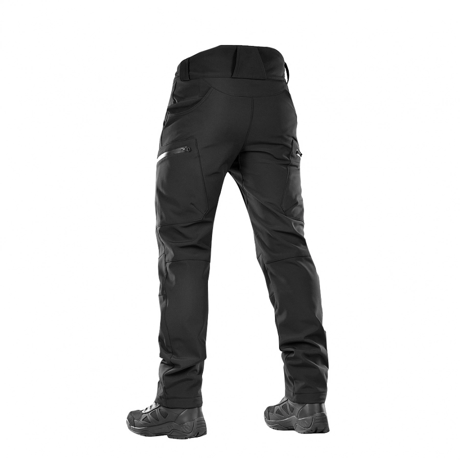 Men's M-Tac Soft Shell Winter pants black 3/6