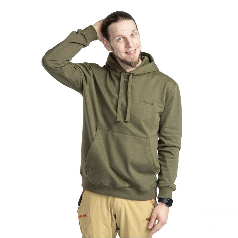 Men's Pinewood Logo Hoodie, green 1/4