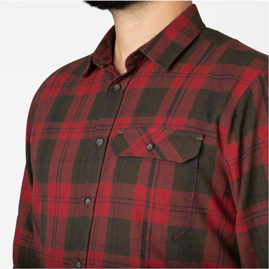 Men's Seeland Highseat Red forest shirt 3/5