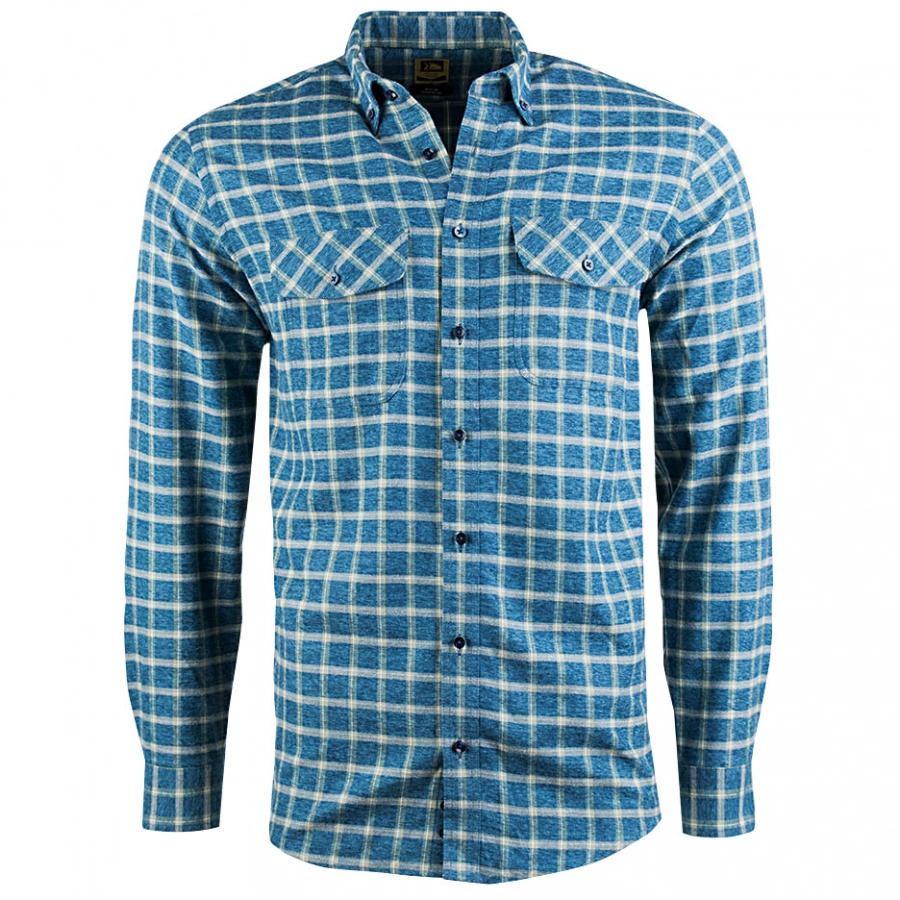 Men's Tagart Fern slim blue shirt 1/9
