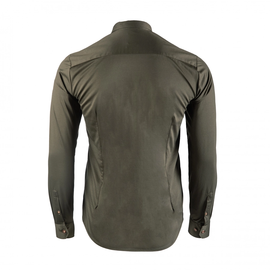 Men's Tagart Goat slim shirt dark green 3/3