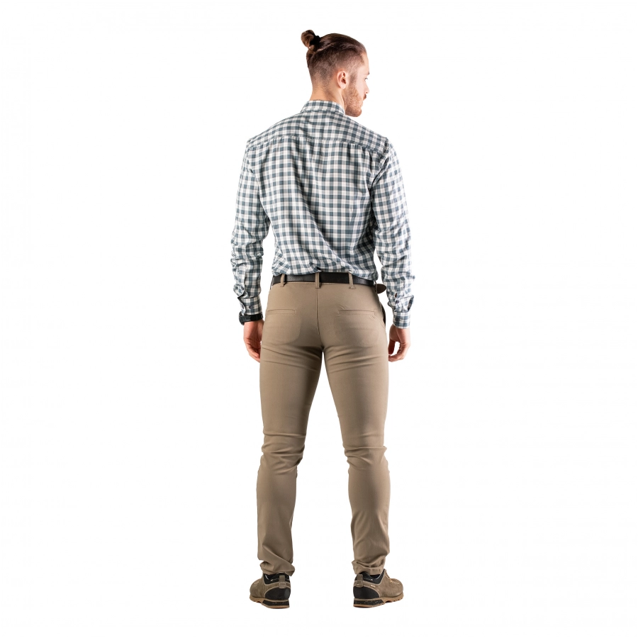 Men's Tagart Malmo slim shirt in ni-white check 4/7