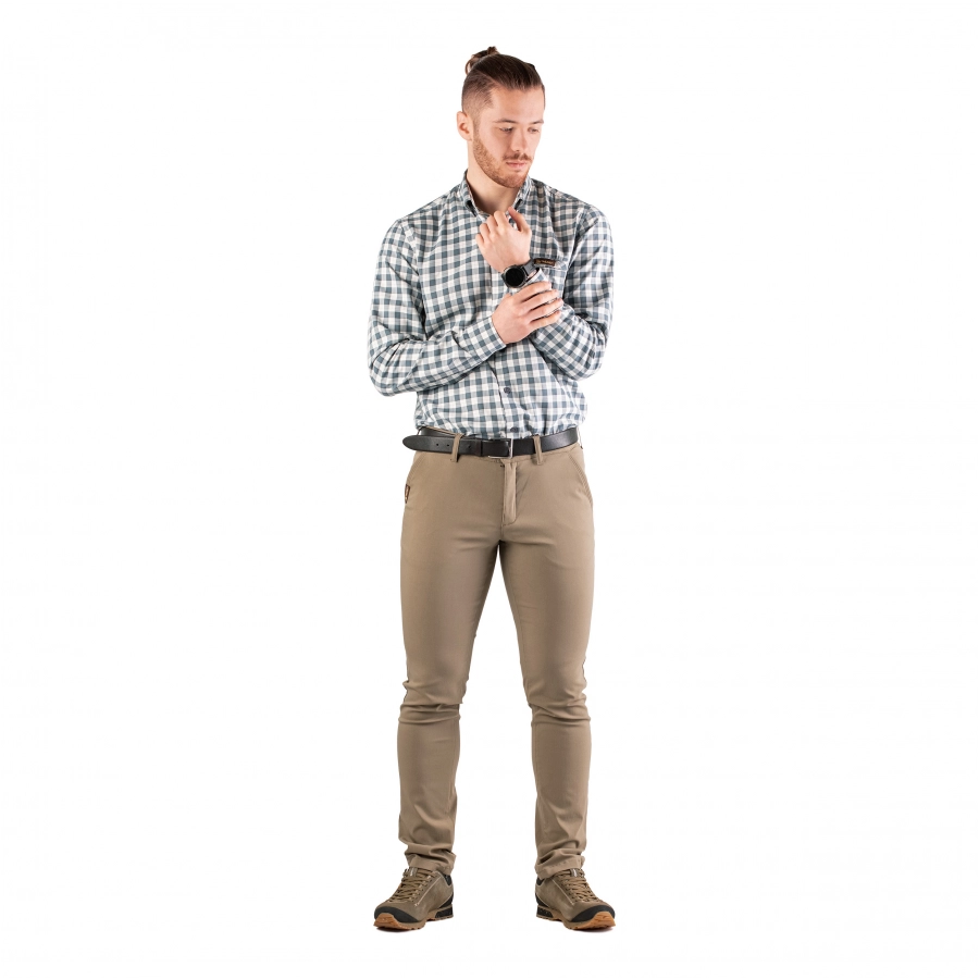 Men's Tagart Malmo slim shirt in ni-white check 3/7