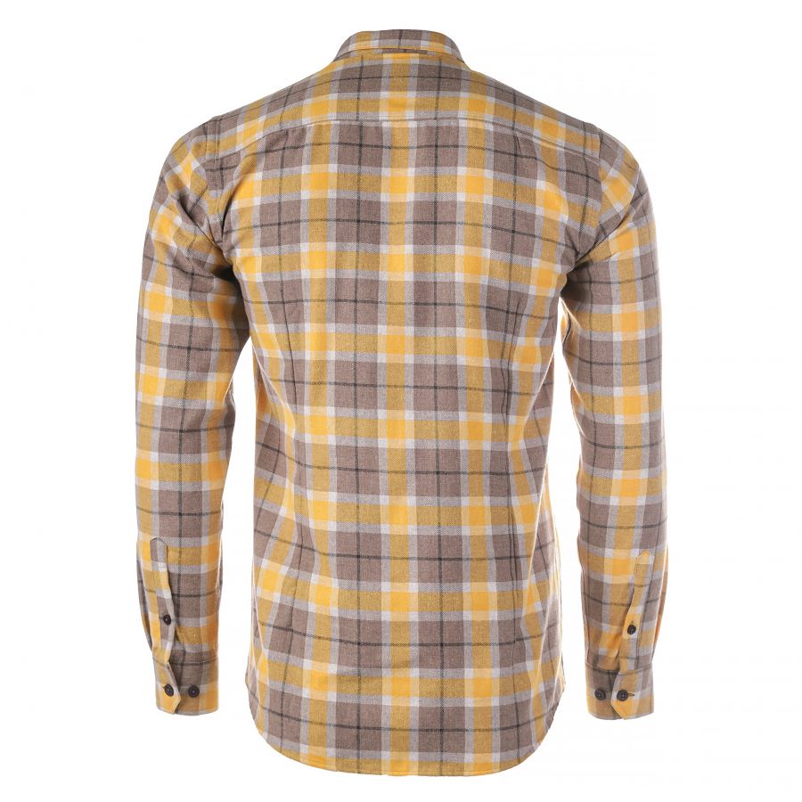Men's Tagart Sunny shirt, in yellow and brown check 4/4