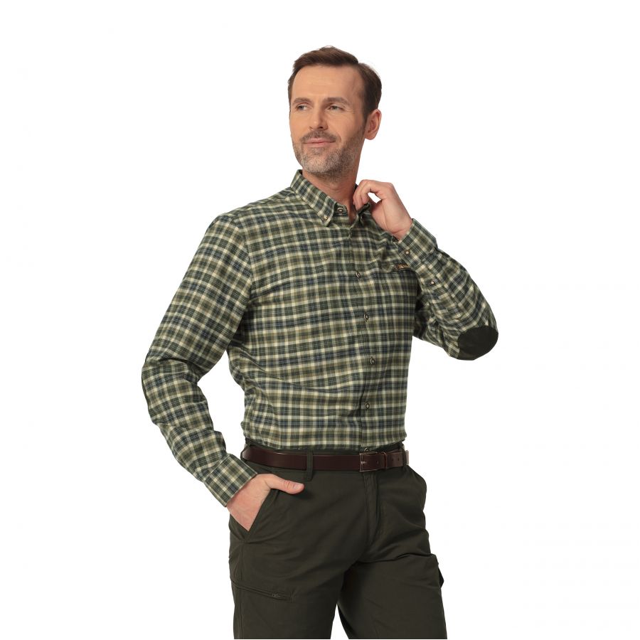 Men's Tagart Willow green slim shirt 2/3