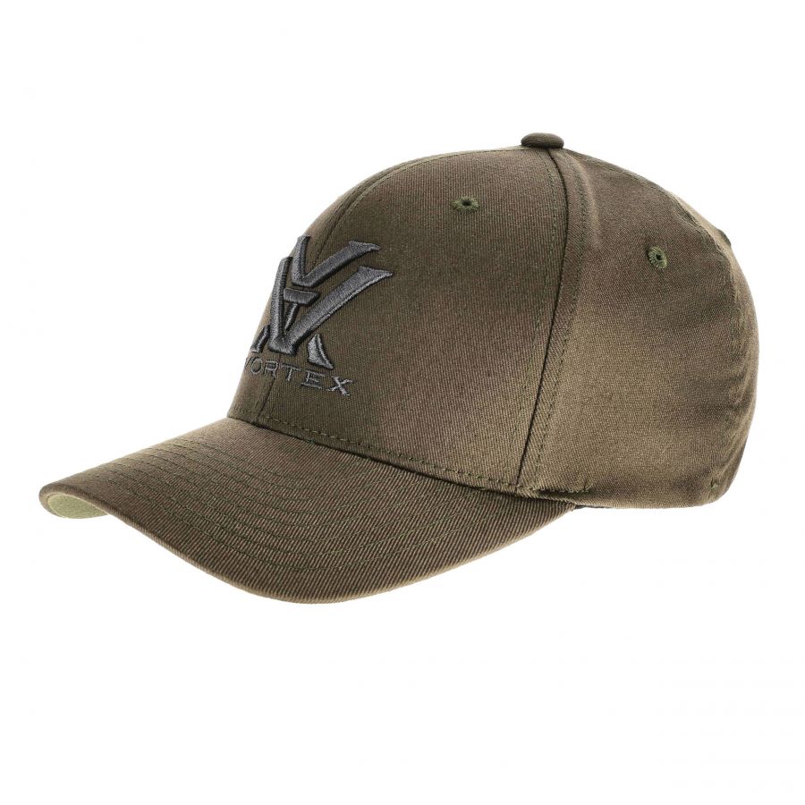 Men's Vortex Core Logo Flex olive baseball cap 1/5