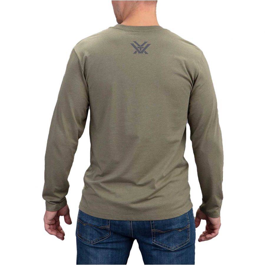 Men's Vortex Digi Camo Core Logo LS olive T-shirt 3/3