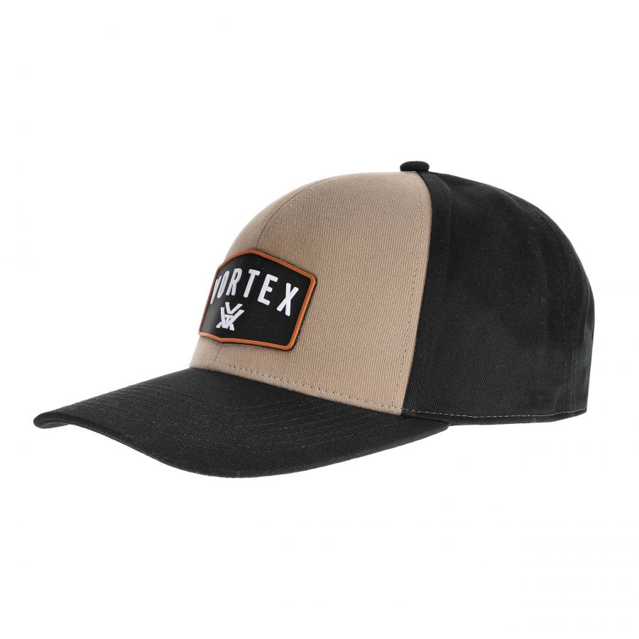 Men's Vortex GO Big Patch baseball cap black and brown 1/3