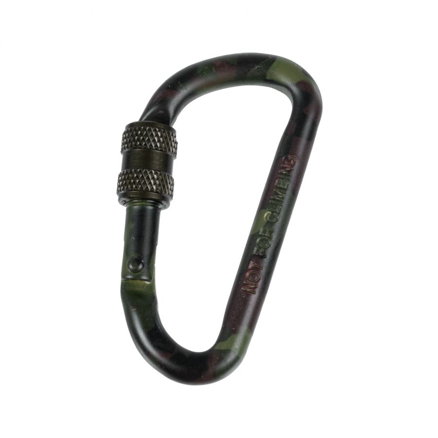Mil-Te 60 mm camouflage carabiner 1 piece. 1/2