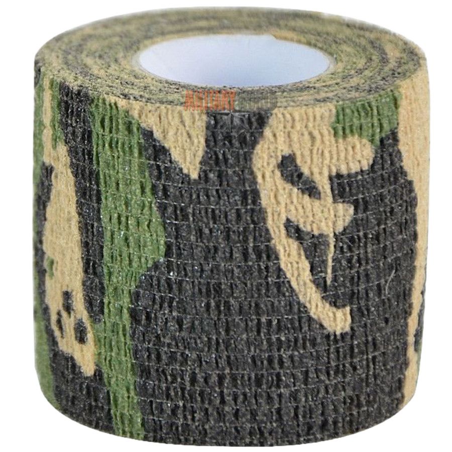Mil-Tec 50 mm 4.5 m woodland camouflage tape 1/2