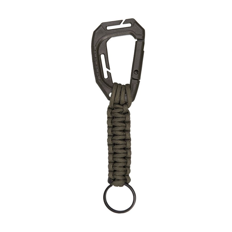 Mil-Tec key ring with Molle carabiner olive green 1/2