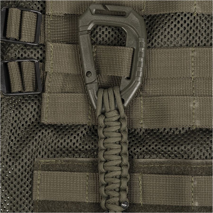 Mil-Tec key ring with Molle carabiner olive green 2/2