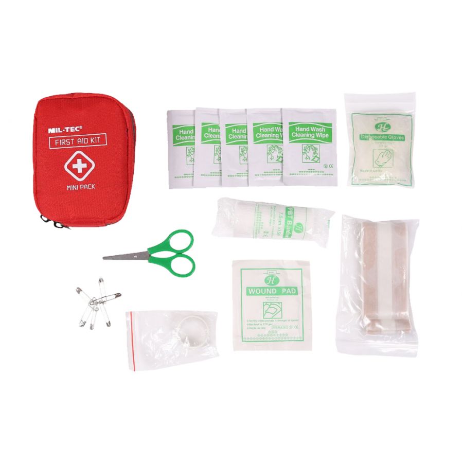 Mil-Tec mini first aid kit red 16025810 3/5