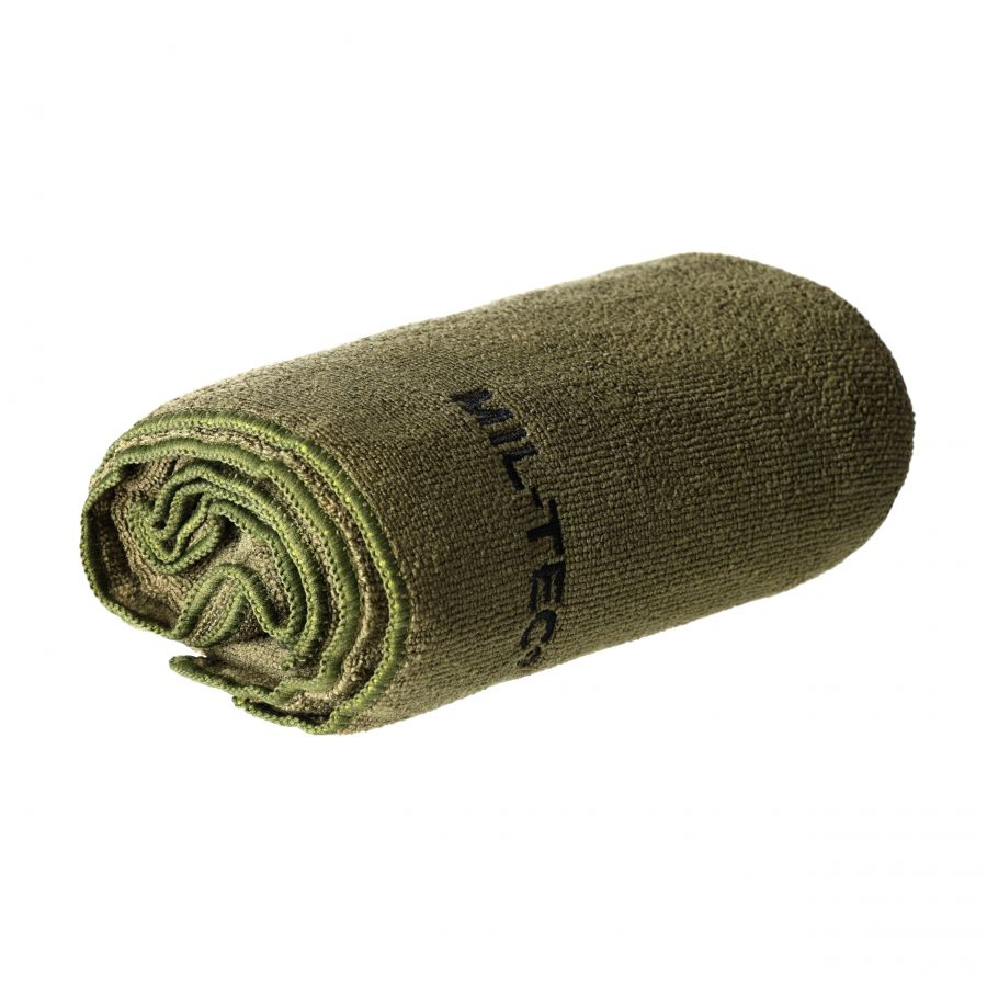 Mil-Tec quick-dry towel 60 x 120 cm olive green 1/2