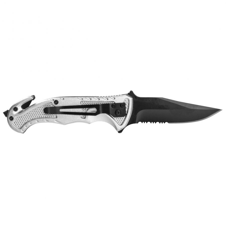 Mil-Tec Rescue knife silver. 2/4