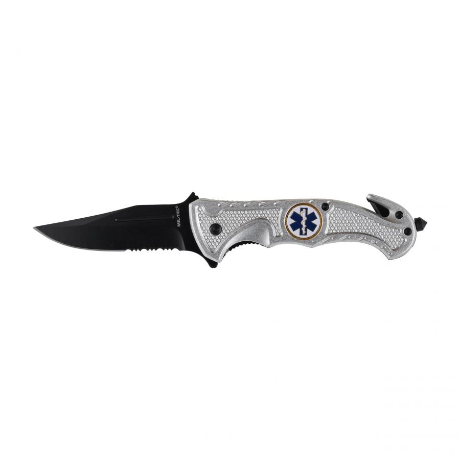 Mil-Tec Rescue knife silver. 1/5