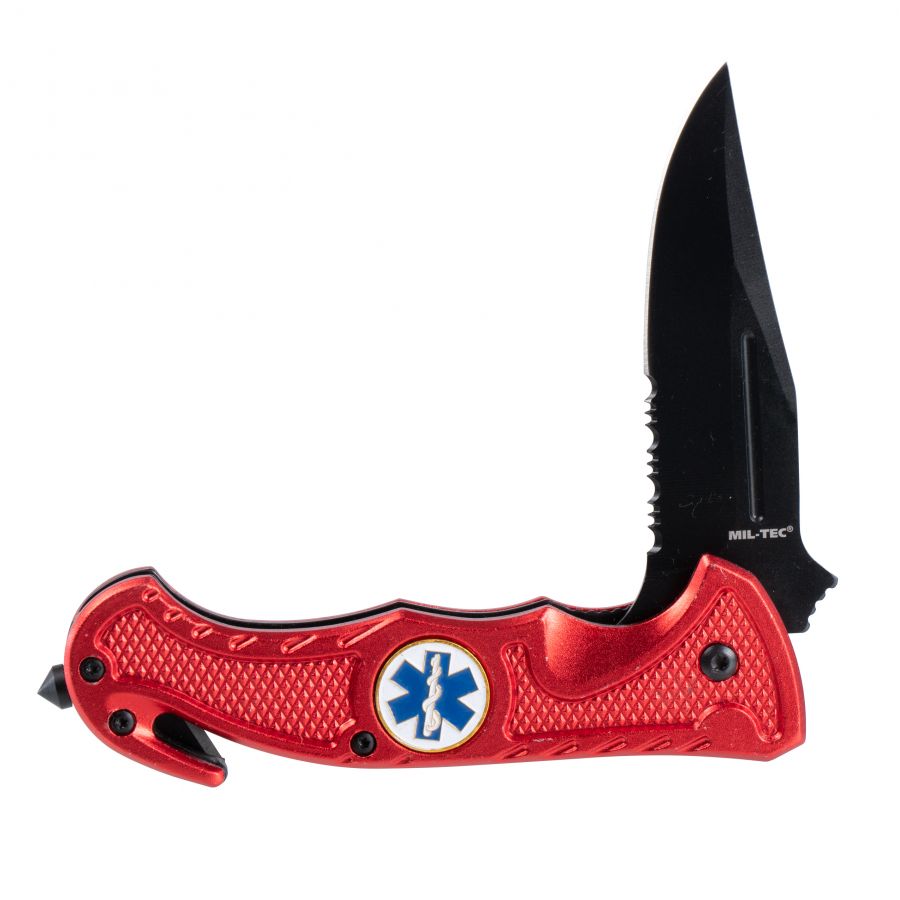 Mil-Tec Rescue rescue knife red 3/4