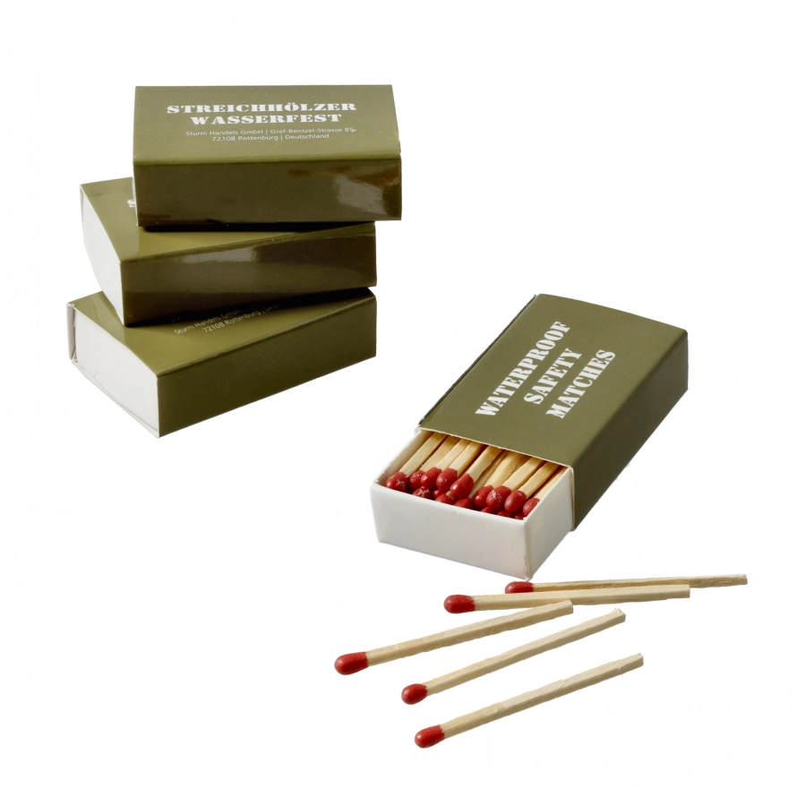 Mil-Tec waterproof matches 4-pack 3/4