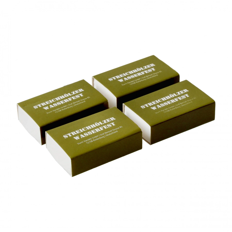 Mil-Tec waterproof matches 4-pack 1/4