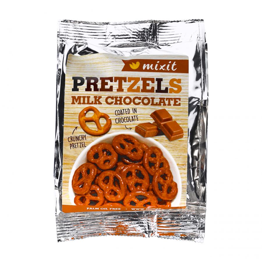 Mixit pocket pretzels milk chocolate 1/2