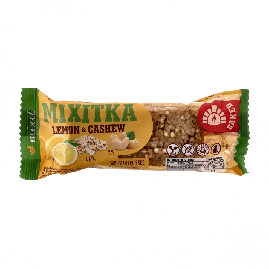 Mixitka Mixit orzechy nerkowca z cytryną 60 g 1/2