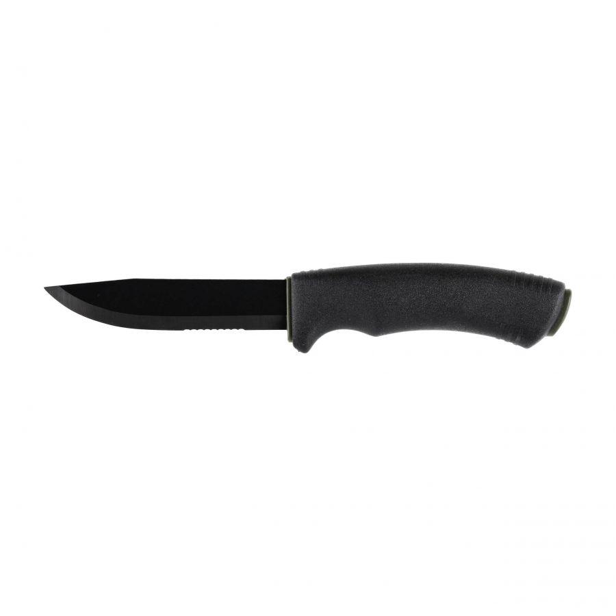 Morakniv Bushcraft SRT knife black part serrated 1/7