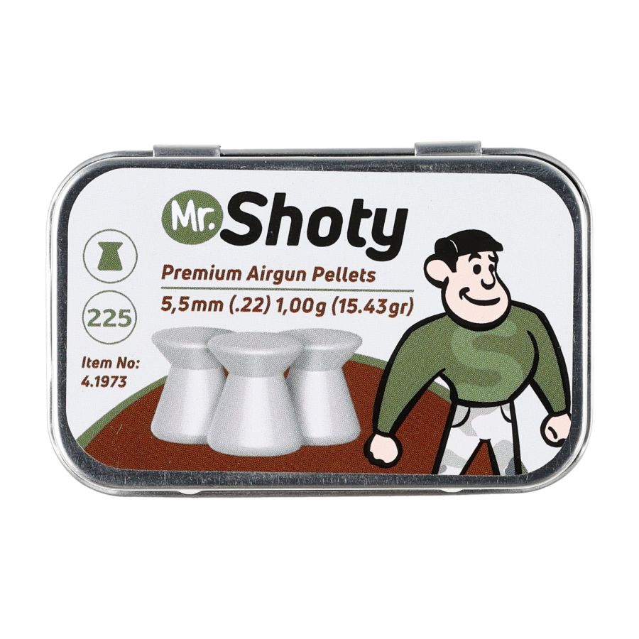 Mr. Shoty 5.5 mm 1.00 g flat shot 225 pcs. 1/4
