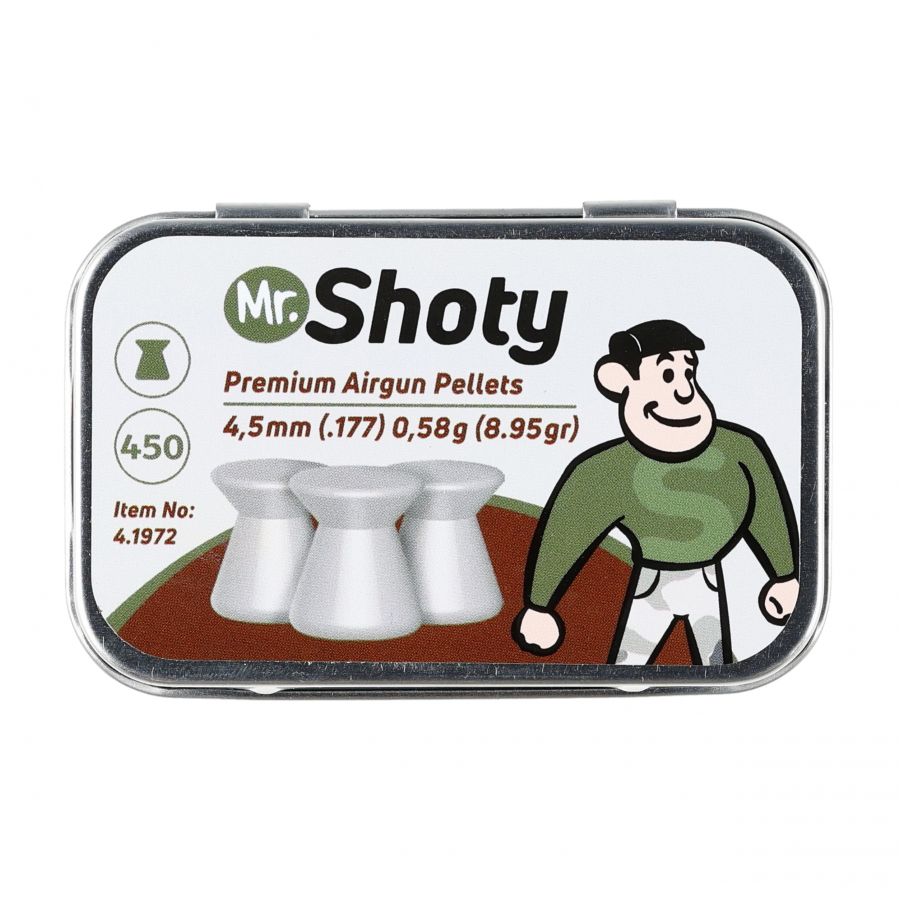 Mr. Shoty flat shot 4.5 mm 0.58 g 450 pcs. 1/4